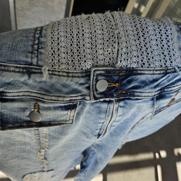 POL Lightwashed Blue Denim Women's Jumper - Picture 8 of 8